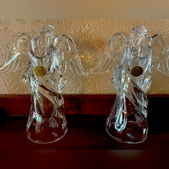 Princess House Angle Candle Holders - Picture 1 of 3
